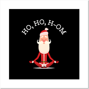 Ho Ho H-Om With Yoga Santa Posters and Art